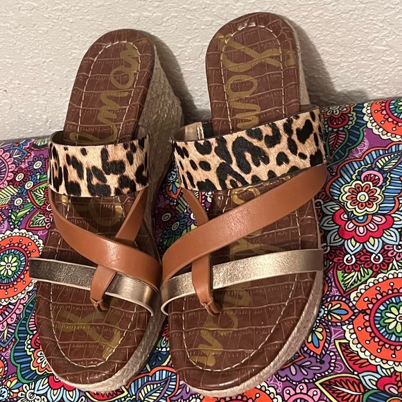 Sam Edelman Shoes Sam Edelman Raleigh Leopard Print Wrapped Sandals